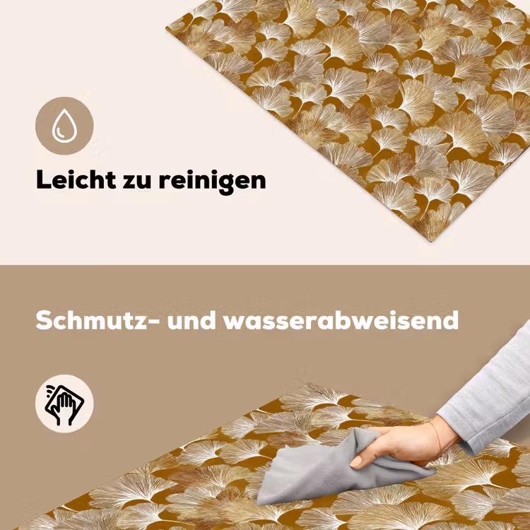 Ginkgo - Bladeren - Goud Inductie beschemer met haakjes klein 777 -ky-schoon-de
