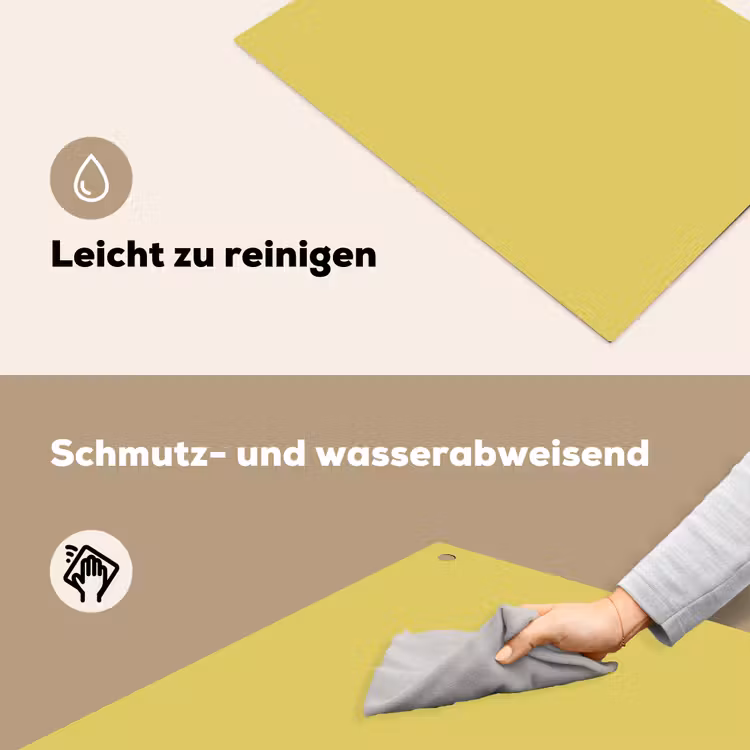Golden - Ochre - Geel Inductie beschemer met haakjes klein 777 -ky-schoon-de