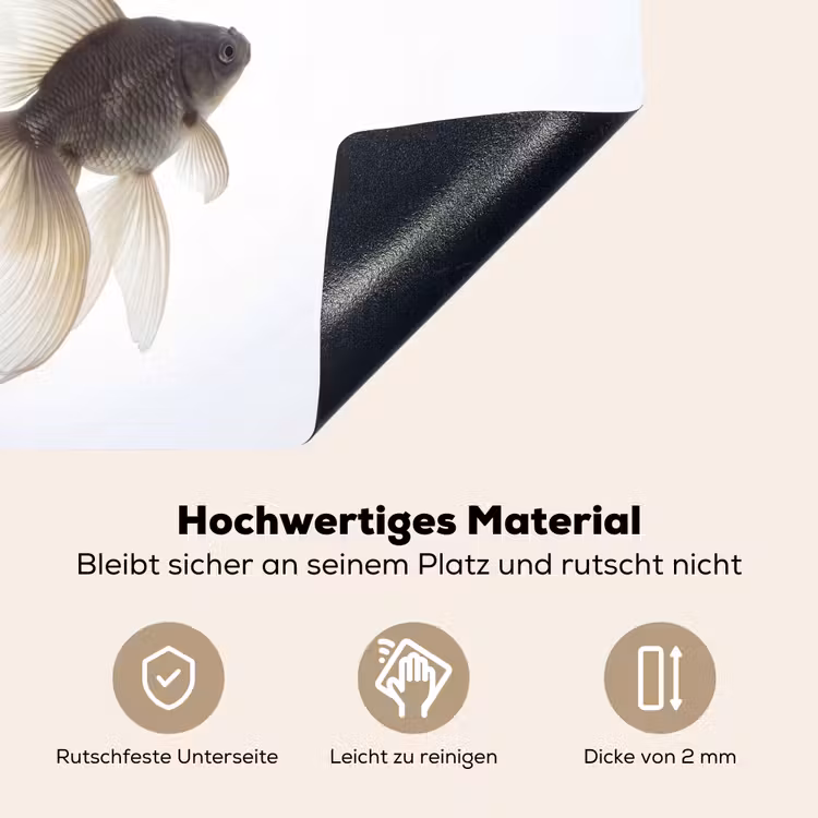 Goudvissen - Modern - Wit Inductie beschemer met haakjes klein -ky-onderkant-de