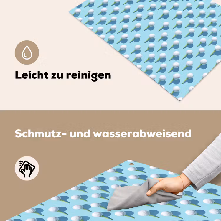 Golf - Ballen - Blauw Inductie beschemer met haakjes klein 777 -ky-schoon-de
