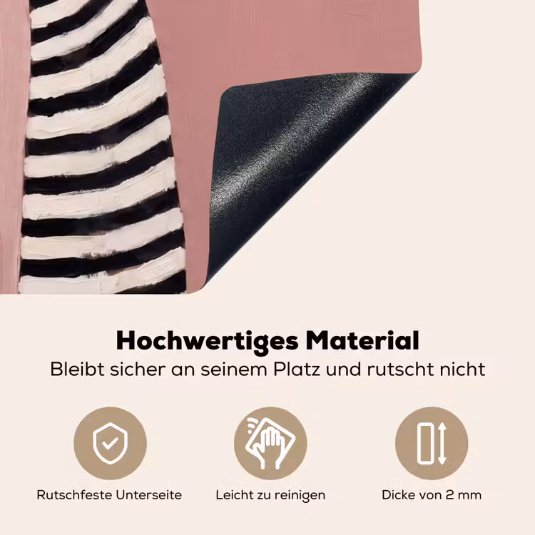 Grafisch - Vrouw - Roze Inductie beschemer met haakjes klein -ky-onderkant-de