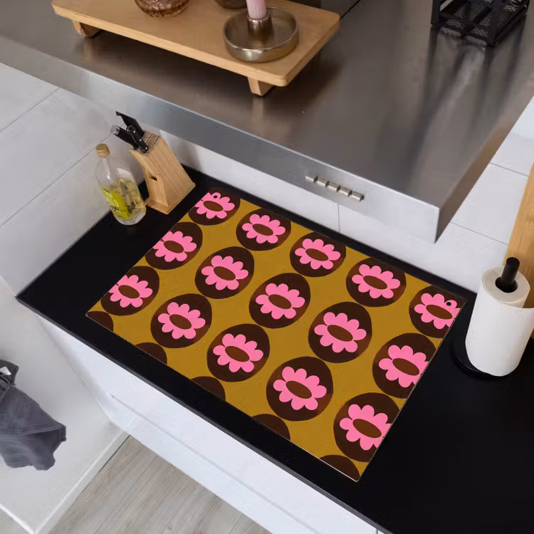 Grafisch - Patroon - Kleurrijk Inductie beschemer met haakjes klein 777 -sfeer1