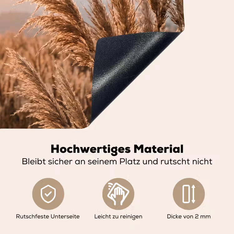 Gras - Veld - Zon - Natuur Inductie beschemer met haakjes klein -ky-onderkant-de