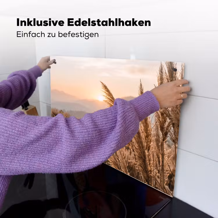 Gras - Veld - Zon - Natuur Inductie beschemer met haakjes klein -ky-ophangen-de