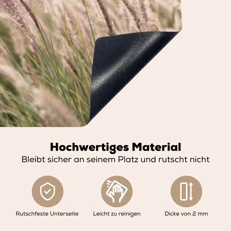 Gras - Close up - Groen Inductie beschemer met haakjes klein -ky-onderkant-de