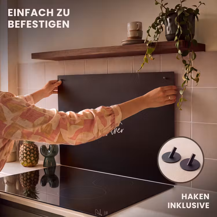 2-in-1 Herdabdeckplatte & Spritzschutz - Grillen - BBQ - Grill - Kochen - Der Grillvater - Text - Sprichwörter - Barbecue - BBQ - Grill - Koken - The Grillfather - Tekst - Spreuken Inductie beschemer met haakjes klein