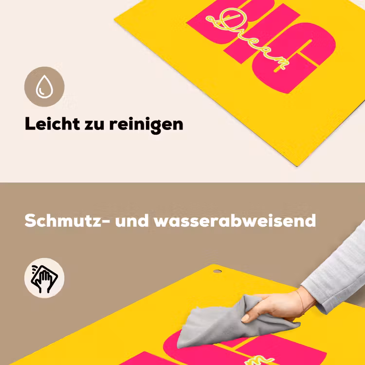 Dream big - Geel - Roze Inductie beschemer met haakjes klein -ky-schoon-de