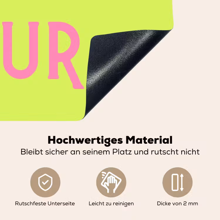 Groen - Roze bonjour - art-deco Inductie beschemer met haakjes klein -ky-onderkant-de