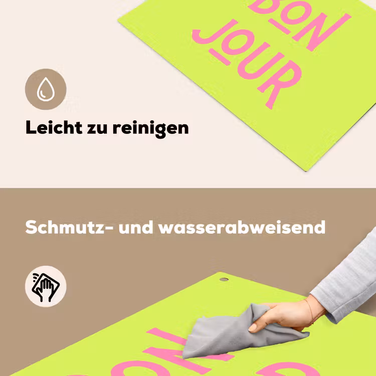 Groen - Roze bonjour - art-deco Inductie beschemer met haakjes klein -ky-schoon-de
