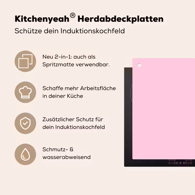 Groen - Teskt - This is art - Roze Inductie beschemer met haakjes klein -ky-usp-de