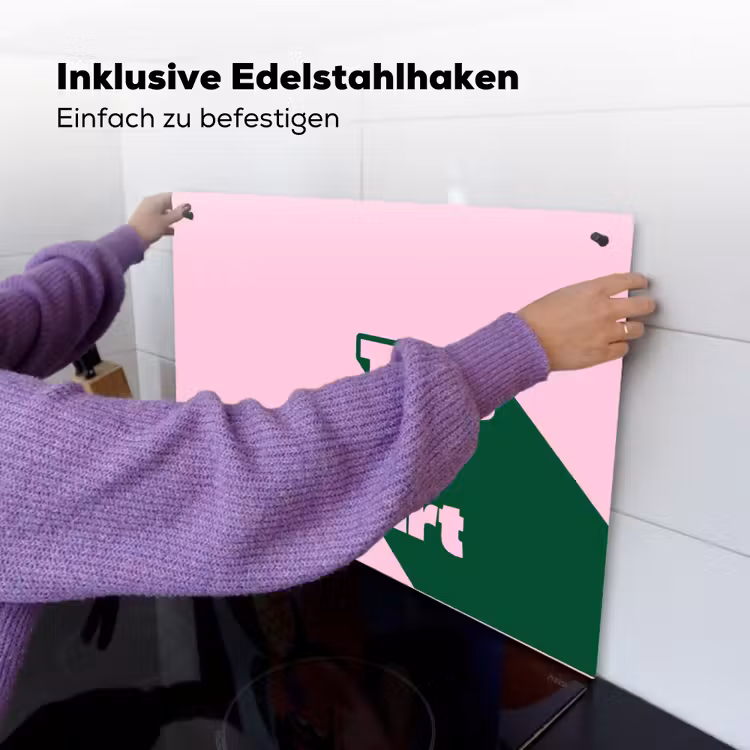 Groen - Teskt - This is art - Roze Inductie beschemer met haakjes klein -ky-ophangen-de