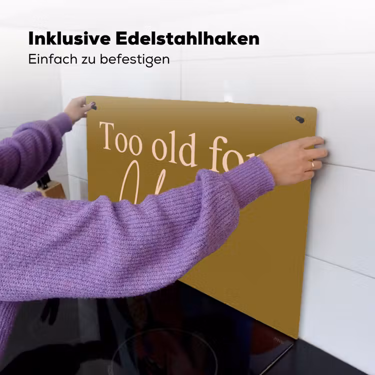 Groen - Too old for cher - Roze Inductie beschemer met haakjes klein -ky-ophangen-de