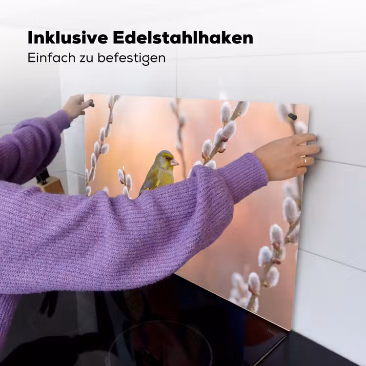 Groenling - Katjes - Lente - Natuur - Zacht Inductie beschemer met haakjes klein -ky-ophangen-de