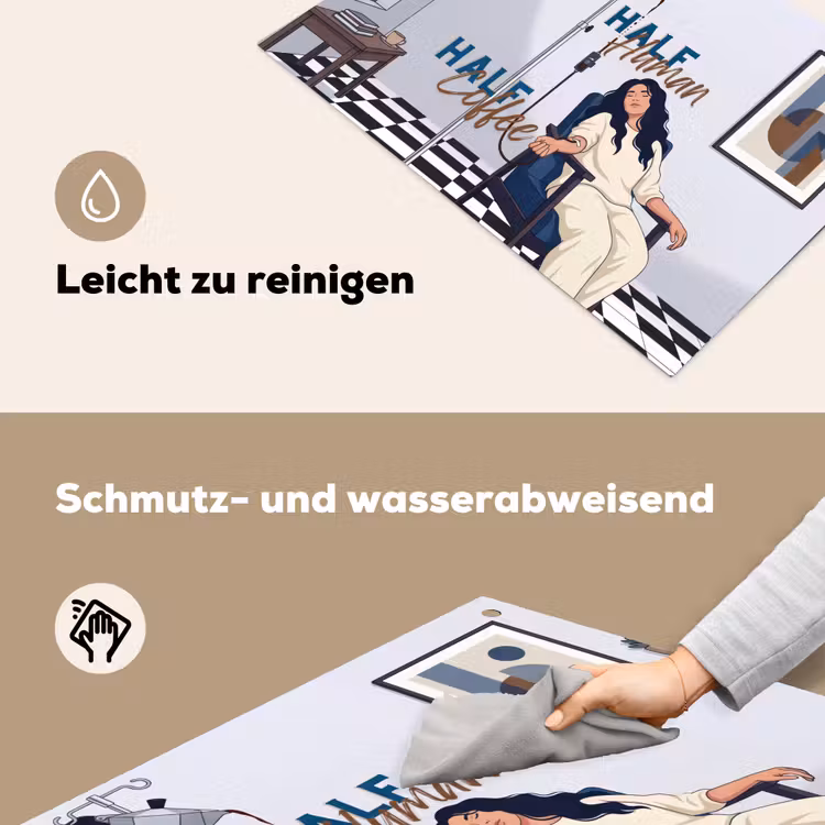 Half human, Half Coffee - Infuus - Koffie Inductie beschemer met haakjes klein -ky-schoon-de