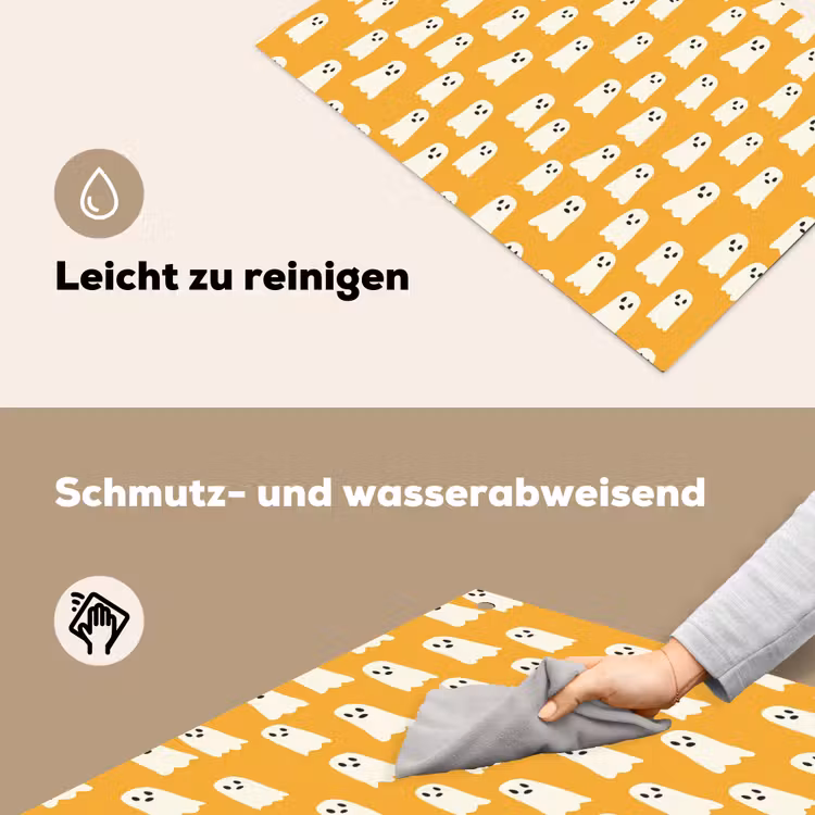 Halloween - Spookjes - Oker Inductie beschemer met haakjes klein 777 -ky-schoon-de