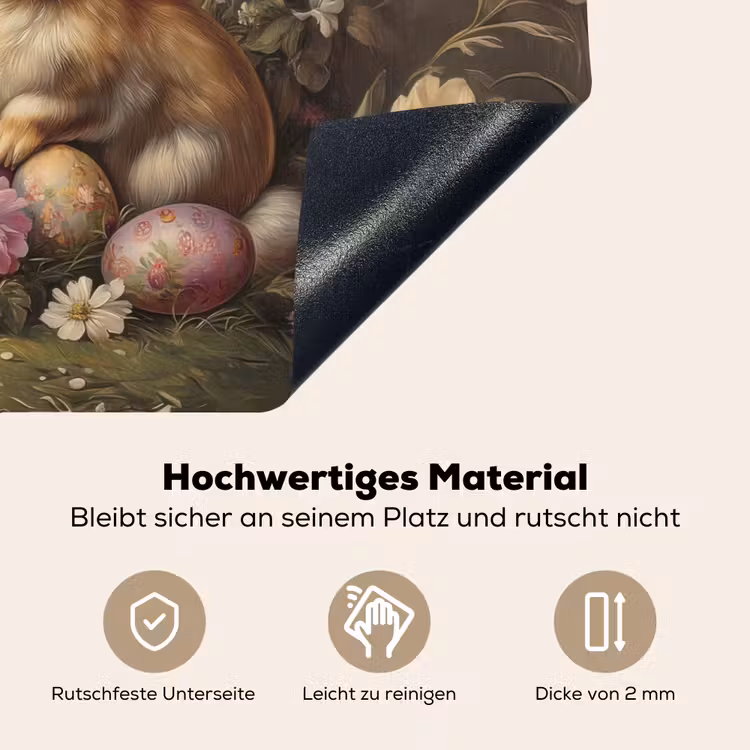Haas - Stilleven - Bloemen Inductie beschemer met haakjes klein -ky-onderkant-de