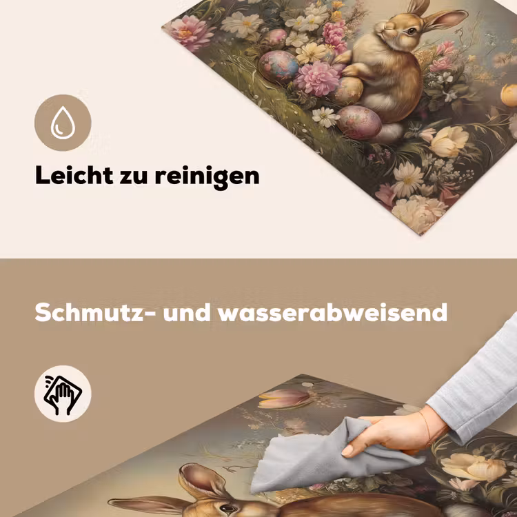 Haas - Stilleven - Bloemen Inductie beschemer met haakjes klein -ky-schoon-de