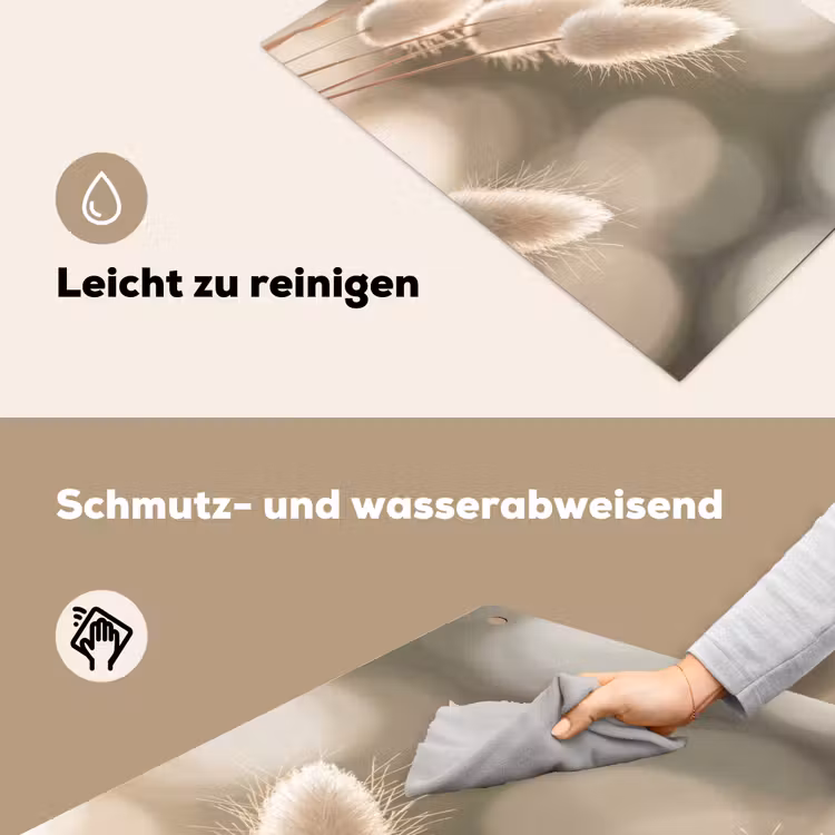 Hazestaartgras - Wit - Zonlicht Inductie beschemer met haakjes klein -ky-schoon-de