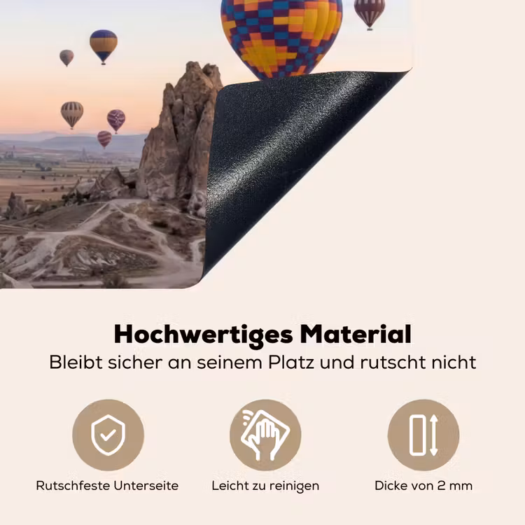 Luchtballonnen - Rotsen - Zonsopgang Inductie beschemer met haakjes klein -ky-onderkant-de