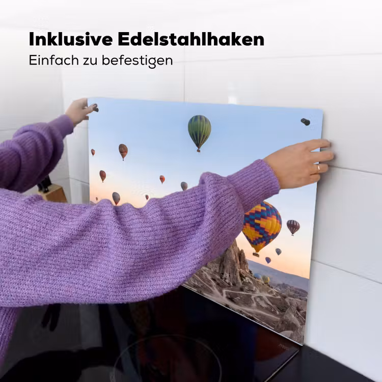 Luchtballonnen - Rotsen - Zonsopgang Inductie beschemer met haakjes klein -ky-ophangen-de