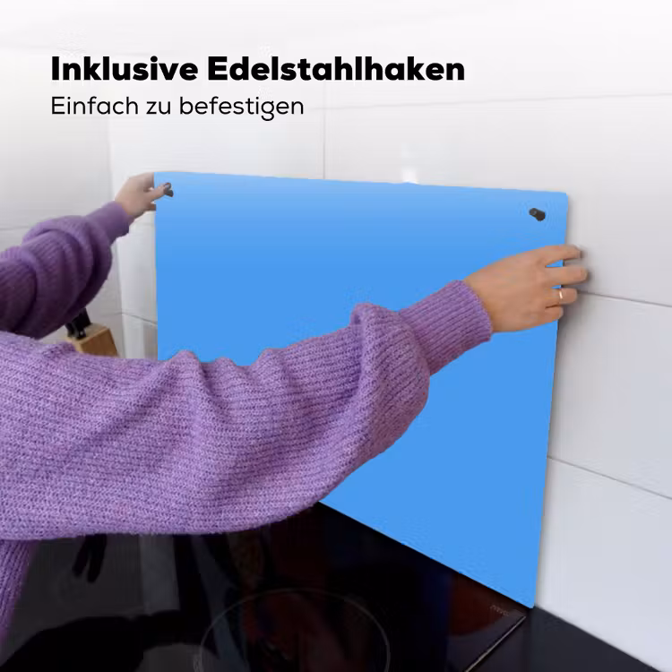 Bright - Azure - Blauw Inductie beschemer met haakjes klein 777 -ky-ophangen-de