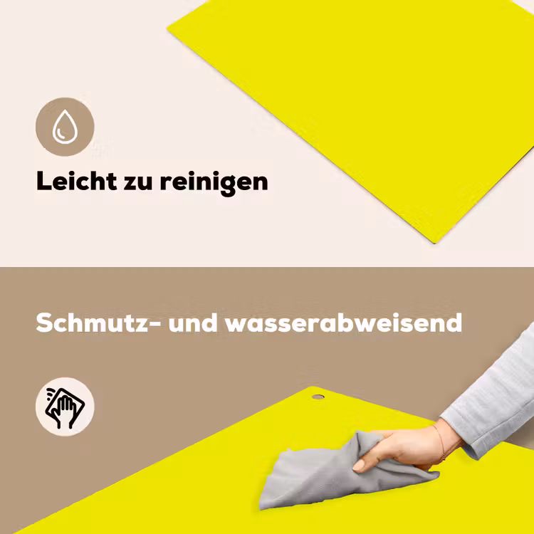 Bright - Canary - Geel Inductie beschemer met haakjes klein 777 -ky-schoon-de