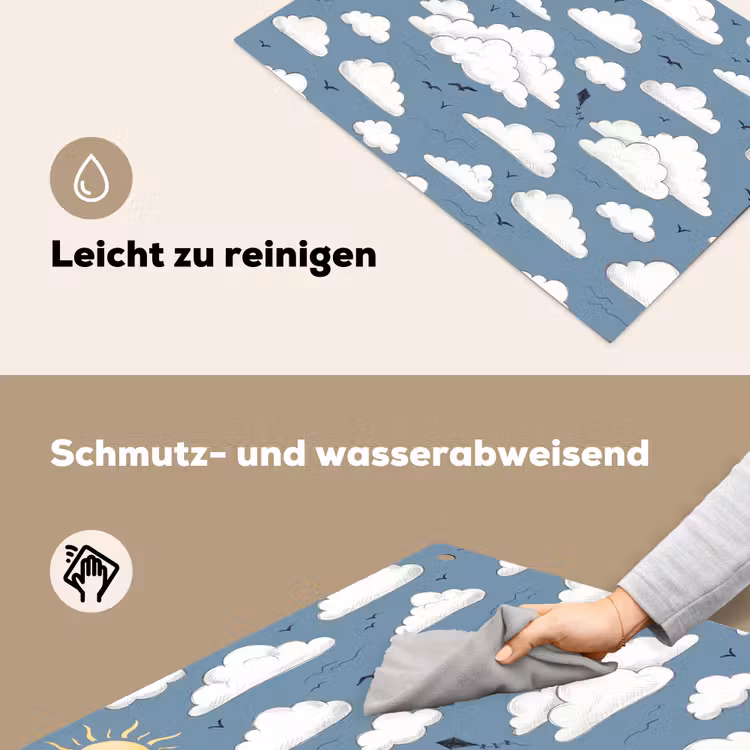 Lucht - Zon - Wolken - Natuur - Blauw Inductie beschemer met haakjes klein -ky-schoon-de