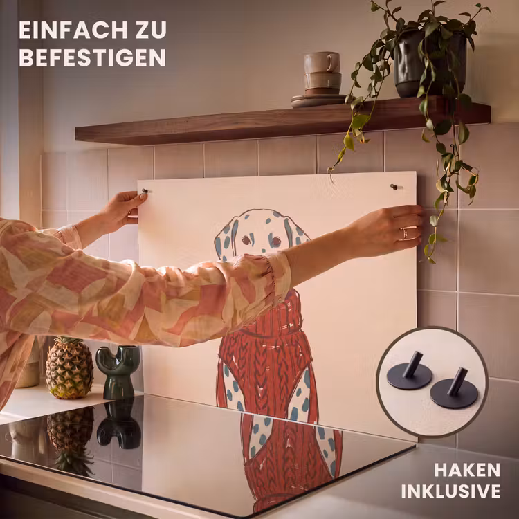 Hond - Trui - Winter - Dieren - Rood Inductie beschemer met haakjes klein -ky-ophangen-de