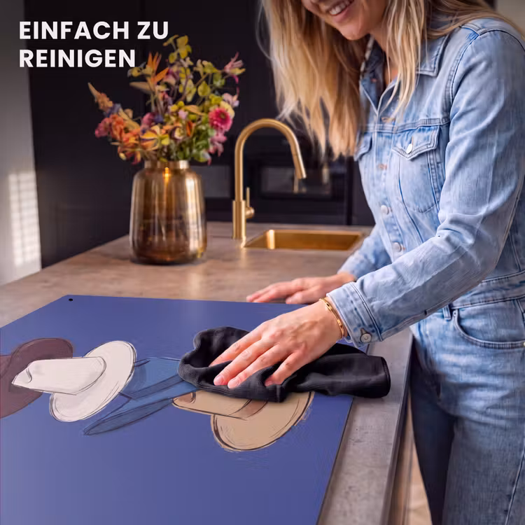 Hoeden - Gestapeld - Mode - Kleurrijk - Illustratie Inductie beschemer met haakjes klein -ky-schoon-de