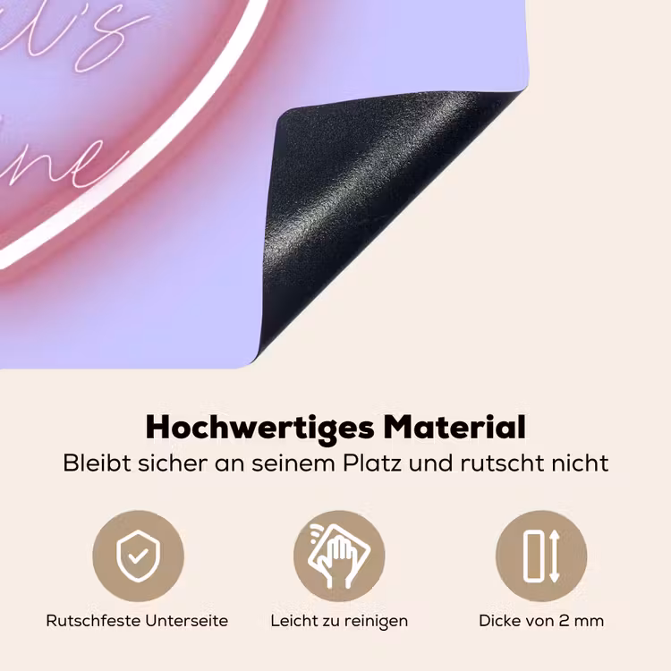I liked it so it's mine - Neon hart - Paars Inductie beschemer met haakjes klein -ky-onderkant-de
