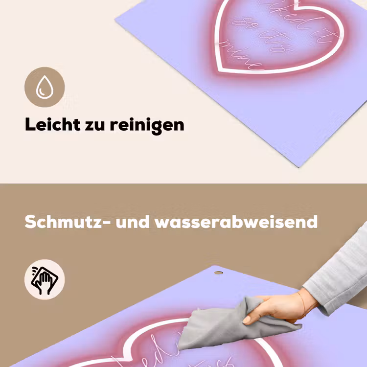 I liked it so it's mine - Neon hart - Paars Inductie beschemer met haakjes klein -ky-schoon-de