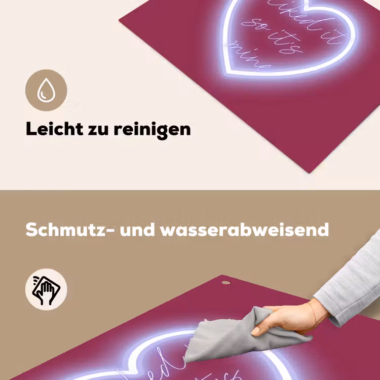 I liked it so it's mine - Neon hart - Roze Inductie beschemer met haakjes klein -ky-schoon-de