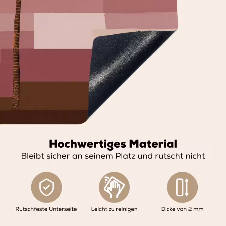 Illustratie - Bloemen - Vlakken - Abstract Inductie beschemer met haakjes klein -ky-onderkant-de
