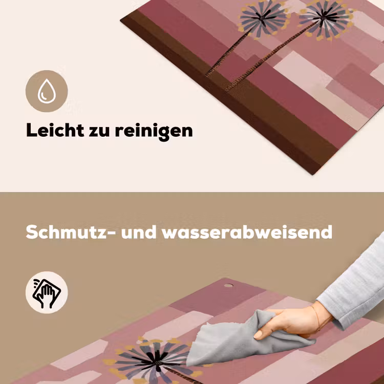 Illustratie - Bloemen - Vlakken - Abstract Inductie beschemer met haakjes klein -ky-schoon-de