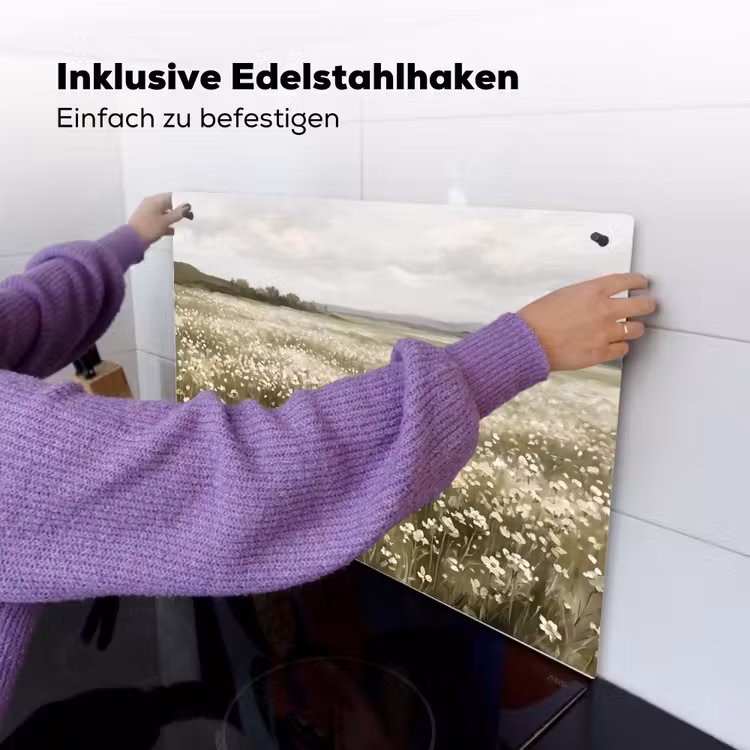 Illustratie - Landschap - Wit Inductie beschemer met haakjes klein -ky-ophangen-de