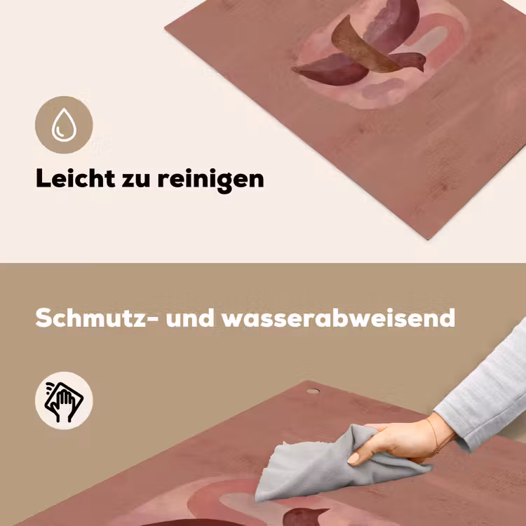 Illustratie - Vogels - Abstract - Roze Inductie beschemer met haakjes klein -ky-schoon-de