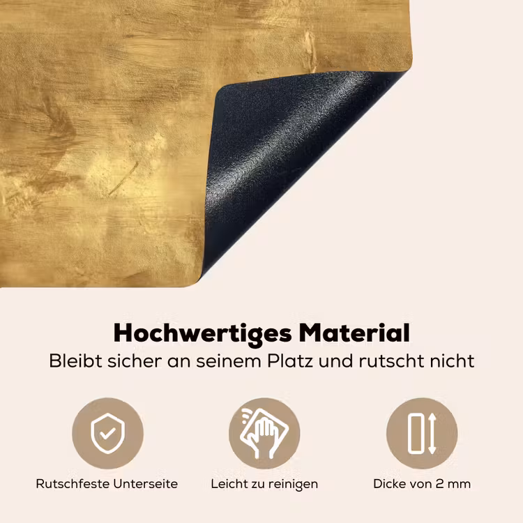 Industrieel - Textuur - Goud Inductie beschemer met haakjes klein 777 -ky-onderkant-de