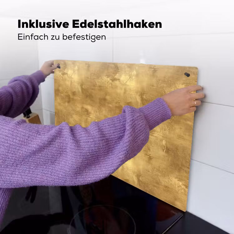 Industrieel - Textuur - Goud Inductie beschemer met haakjes klein 777 -ky-ophangen-de
