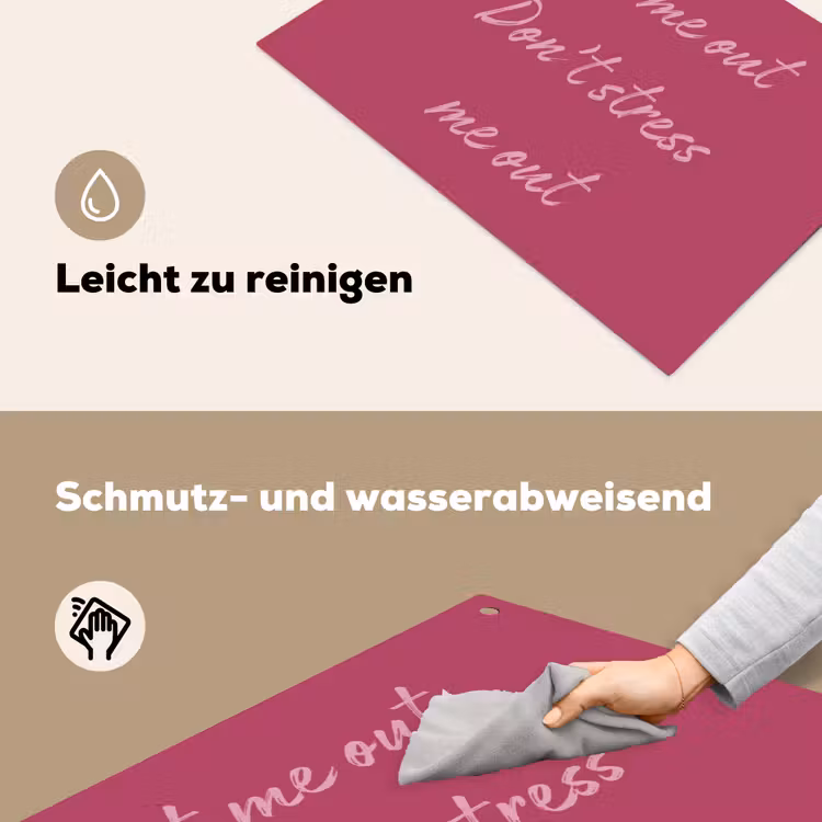 eat me out don't stress me out - Roze - Minimalistisch Inductie beschemer met haakjes klein -ky-schoon-de