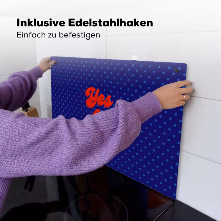 Yes fun - Rood - Blauw - Stippen Inductie beschemer met haakjes klein -ky-ophangen-de