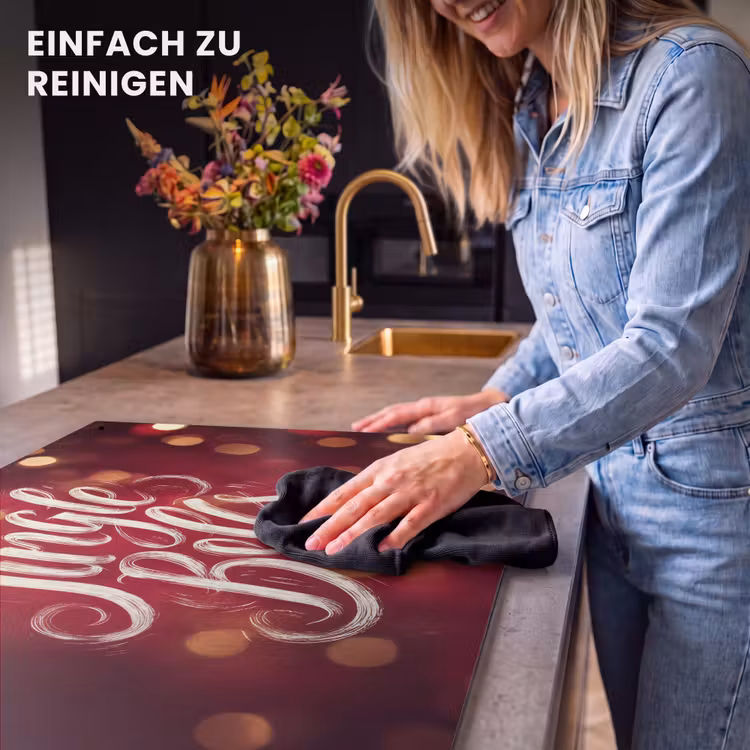 2-in-1 Herdabdeckplatte & Spritzschutz - Jingle - Bells - Weihnachten - Rot - Jingle - Bells - Kerst - Rood Inductie beschemer met haakjes klein