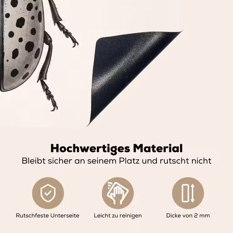 Kever - Insect - Vintage Inductie beschemer met haakjes klein -ky-onderkant-de