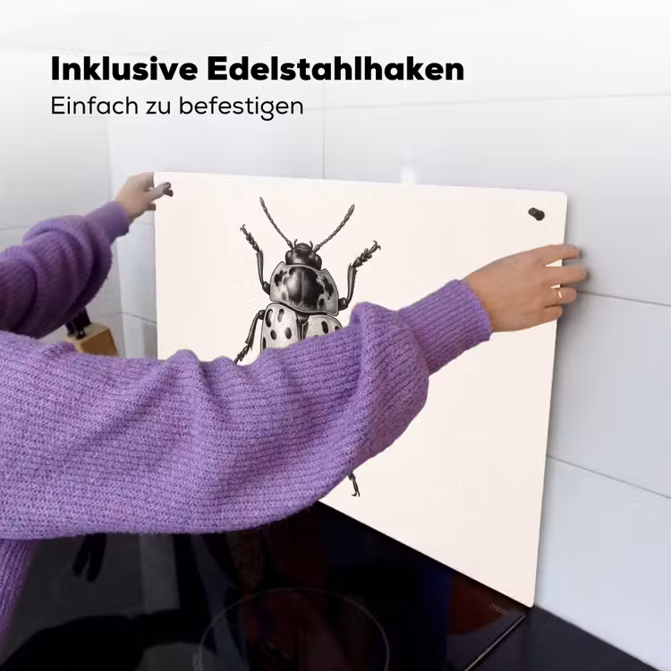 Kever - Insect - Vintage Inductie beschemer met haakjes klein -ky-ophangen-de