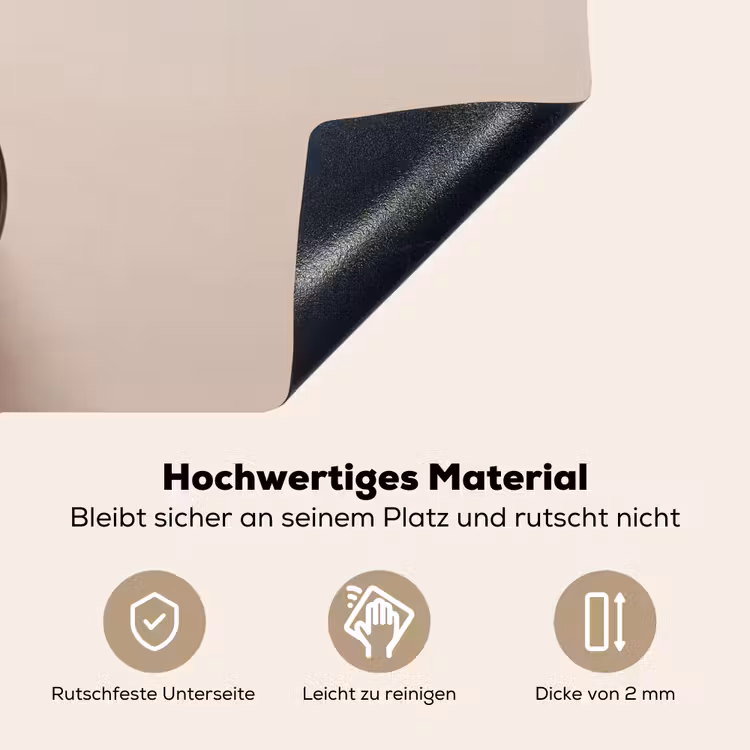 Koffie - Obessive Coffee Disorder - Beige Inductie beschemer met haakjes klein -ky-onderkant-de