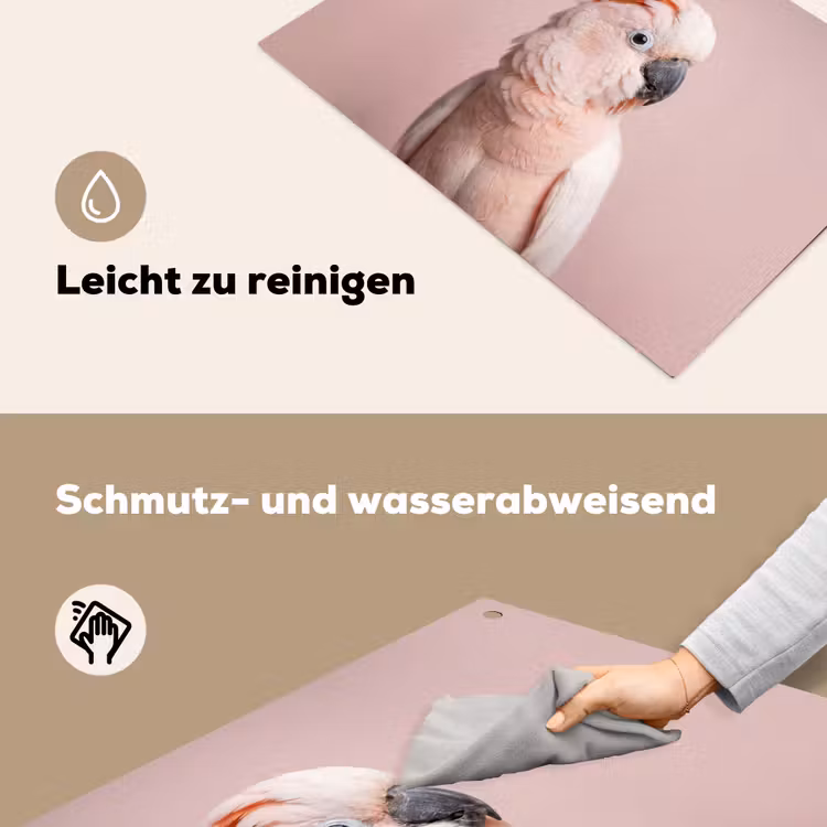 Kaketoe - Portret - Roze Inductie beschemer met haakjes klein -ky-schoon-de