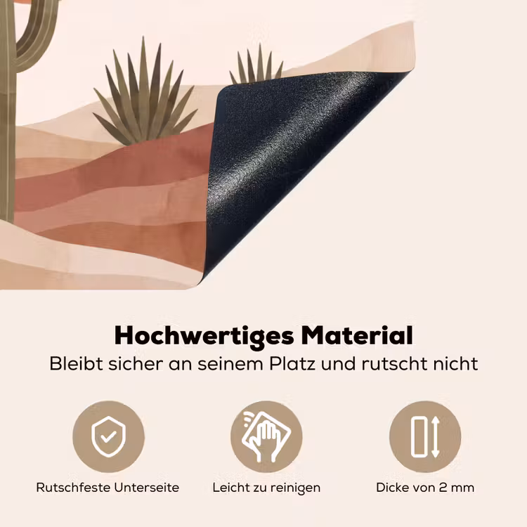 Cactus - Duinen - Modern - Landschap - Groen Inductie beschemer met haakjes klein -ky-onderkant-de