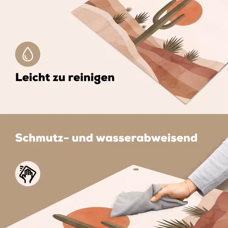 Cactus - Duinen - Modern - Landschap - Groen Inductie beschemer met haakjes klein -ky-schoon-de