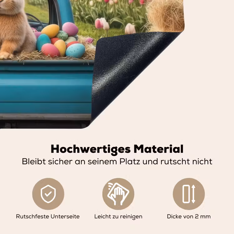 Konijn - Boerderij - Eieren Inductie beschemer met haakjes klein -ky-onderkant-de