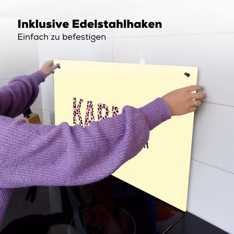 Karma - Luipaardprint - Geel Inductie beschemer met haakjes klein -ky-ophangen-de