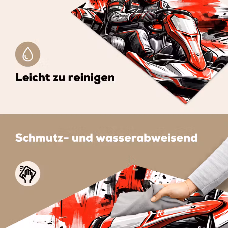 Kart - Coureur - Snelheid - Rood Inductie beschemer met haakjes klein -ky-schoon-de